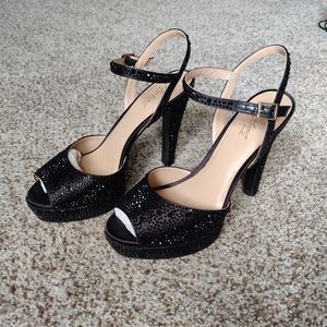 Thalia Sodi Bridget Rhinestone-Encrusted Platform Dress Sandals